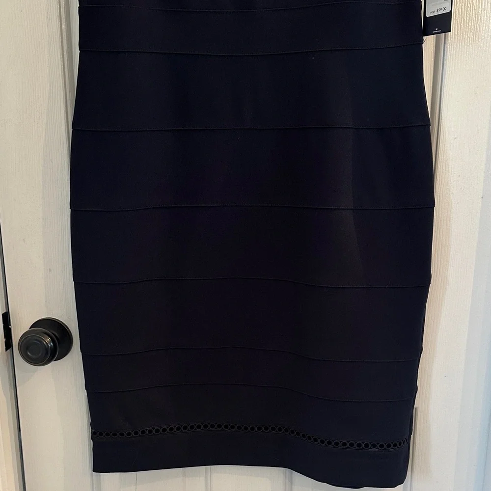 Tommy Hilfiger Dark Blue Midi Dress - Picture 3 of 8